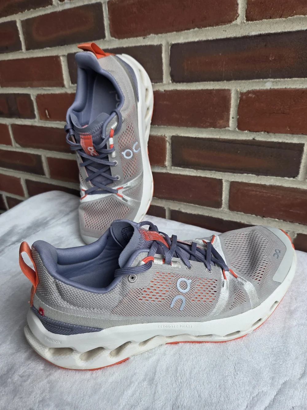 On Running Cloudsurfer Next Men's 11 Gray Orange Running Shoes EU 45 Road Sneake